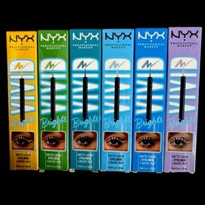 NYX Brights Matte Liquid Eyeliner Collection